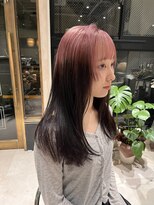 エラ(ere) ルーツカラー ピンクグラデーション デザインカラー