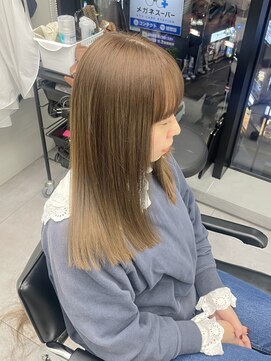 ゴウトゥデイシェアサロン 町田店(GO TODAY SHAiRE SALON) ブリーチ無しオリーブベージュカラー♪