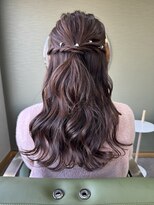 オブジェ(OBJET)&nbsp;結婚式お呼ばれセット・ハーフアップ