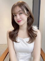 フォルテ 表参道店(FORTE)&nbsp;韓国風/シースルーバンク/くびれヘア/ベージュカラー