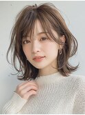 【フレッシュ】垢抜け外ハネミディ×顔周りレイヤー×似合わせ