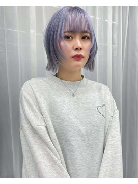 オーセン(Authen.) ホワイトパープル　レイヤーボブ