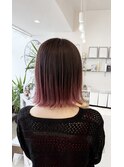 バレーヤージュ/ヘアカラーピンク