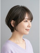 ヘアー リラックス 風香(HAIR RELAX) 【60代・前下がりボブ・大人ショート】つむじ奥から深め厚め前髪