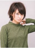 大人エアリーショートレイヤースタイル