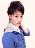 ラフにキメるカジュアルスタイル♪アシンメトリーショート