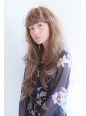 透明感 Wカラー ロングスタイル