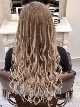 ディバイス カラーアンドエクステ(Device) 【Device】外国人風アッシュグレー+シールエクステ50枚