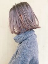 アイティー バイ アルバム 中野店(IT by ALBUM)&nbsp;シルバーラベンダー_エアリーミディショートパーマ_ba313831