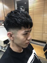 バーバーエレン 中野新橋店(BARBER ellen) サイドグラデーション/スリークショート/かき上げ/中野新橋