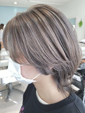 アメイジングヘアー 美沢店(AMAZING HAIR) ハイトーングレー×ウルフカット