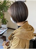 フラットボブ/アッシュグレージュ☆