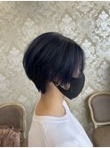 ハンサムショート〆ネイビー