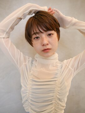 シアン(SYAN) 【清水】マニッシュショート/シフォンベージュ