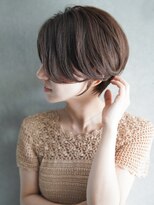 カライング(ing)&nbsp;大人可愛い20代30代40代黒髪前下がりショートボブ丸みショート◎