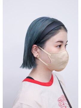 ノード(NODO) サワーグリーンの切りっぱなしボブ