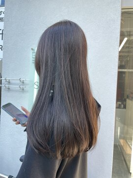 シェル 立川(shell) サラ艶ロング/アッシュグレージュ/髪質改善