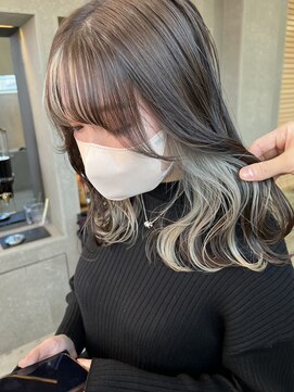 ロンド 表参道店(Lond) 【Lond表参道倉崎涼】ちらっと見えるインナーカラーが可愛い！