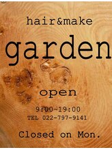 hair＆make garden 【ヘアメイク ガーデン】