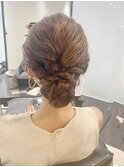 卒業式　ドレスへア　ショコラアッシュ　ヘルシースタイル