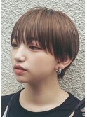 [代々木]ナチュラルピンクスイートAラインの甘辛ショートボブ