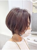 グレージュカラー☆前下がりショートボブ【suiw】昭和町