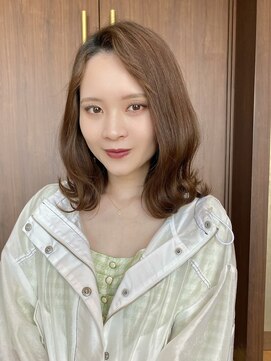 レーヴバイロンド 仙台(Reve by Lond) 仙台髪質改善縮毛矯正韓国ボブ前髪　ココアベージュ