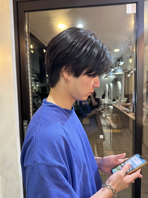 short perm ハンサムショート　ワンカールパーマ　メンズパーマ