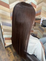 ココカラ(Kokokala) #髪質改善TOKIO  #カラー　#ピンクブラウン　#艶髪ストレート