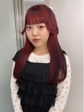 アクシス 栄ガスビル店(`AXIS) 【 HIYORI 】" ブリーチなしレッドカラー "