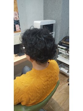 ブロッサム 東中野店 20代30代40代メンズビジネスツーブロックアッシュブラック