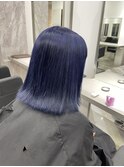 【ボブも映える】Blueカラー♪
