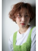 カーキベージュ大人ハイライトひし形ショートw戸田公園20代30代