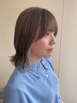 カシェ リタ ヘアー(CACHE'&RITA HAIR)&nbsp;外ハネボブ○イヤリングカラー○ホワイトカラー○グレージュ
