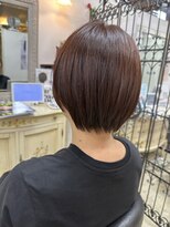 アルファ インタラクティブ エム フラワー(ALUFA interactive.M Flower)&nbsp;20代30代40代髪質改善カラーナチュラルボブ艶感ココアブラウン