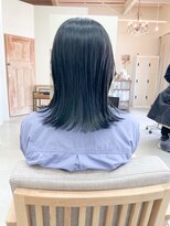 グラムテン 西尾店(gram)&nbsp;ブルーブラック＿ネイビーブルー＿暗髪＿髪質改善＿236