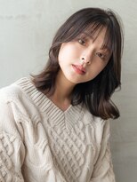 イルハバナ 渋谷(ill HAVANA) 20代30代大人かわいい/斜めバング/グレージュカラー/小顔/前髪