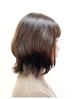 黄ぐまくん美容室 ミディアム レイヤー