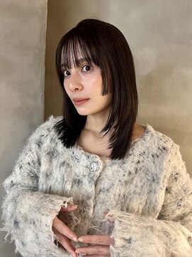 ニコ トウキョウ 渋谷(nico TOKYO) ミディアムレイヤーカットボブウルフ/10代20代/インナーカラー