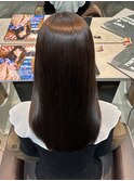 うるツヤ美髪の最強タッグ!ストレートとカラーを同時に叶える