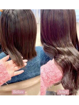 スタイル 横浜(STYLE) エクステ８０本つけ放題/ピンクベージュエクステ/長さだし