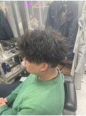 ニュアンスパーマ/韓国マッシュ/スパイキーショート/MEN'S