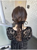 編みおろし ヘアセット 参列ヘア デートヘア イベントヘア