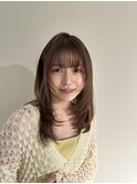 レイヤー×ブラウンベージュ×20代　30代
