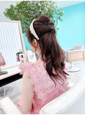 ユーフォリア大人可愛いハーフアップ