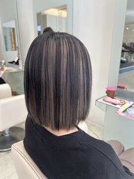 カイム ヘアー(Keim hair) アンブレラカラー/パツッとボブ/ボブ/グレージュ