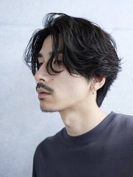 レタッチ バイ フィフス 銀座(RETOUCH by fifth) 銀座フェザーパーマシャドウパーマパーマセンターパートマッシュ