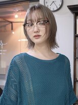 フィエル(fielu)&nbsp;くすみベージュ×レイヤーボブ【担当:ISAO】