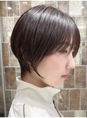 ショートヘア/ウルフ/絶壁解消/前髪あり