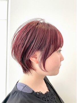 ヒール 銀座(heel) 大人可愛いひし形ハンサムショートボブ前下がり